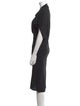 Rick Owens Cowl Neck Knee-Length Dress
