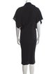 Rick Owens Cowl Neck Knee-Length Dress