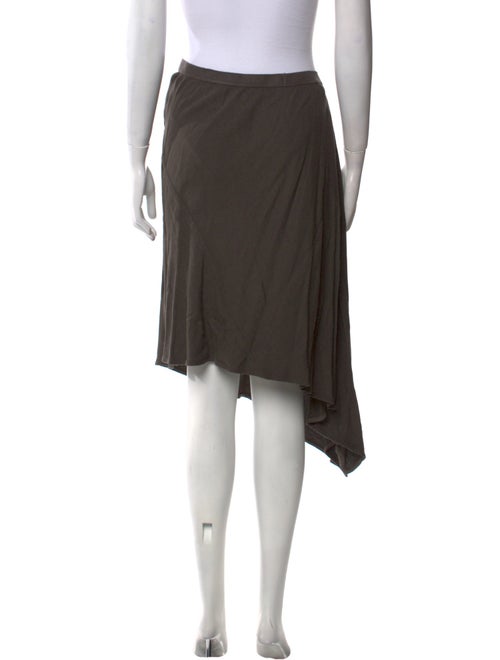 Rick Owens Ruffle Embellishment Midi Length Skirt