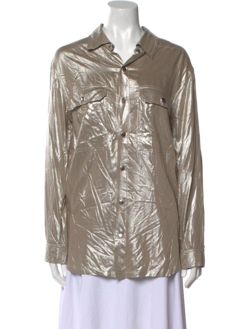 Rick Owens Long Sleeve Button-Up Top