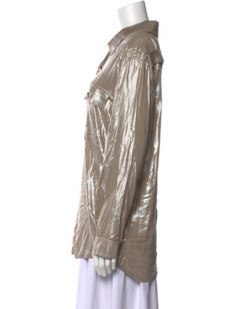 Rick Owens Long Sleeve Button-Up Top