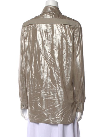 Rick Owens Long Sleeve Button-Up Top