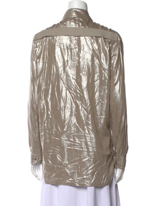 Rick Owens Long Sleeve Button-Up Top