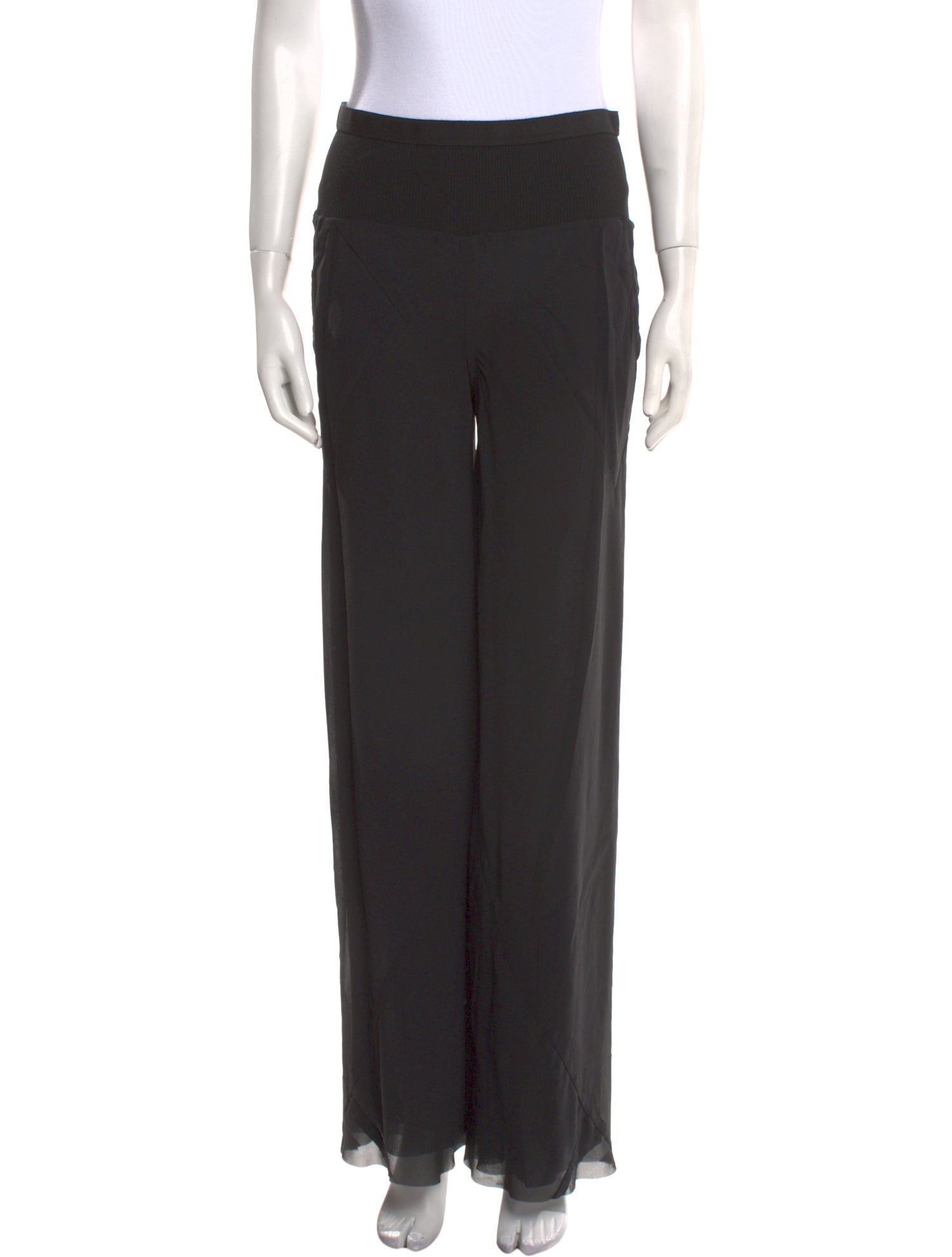 Rick Owens Silk Wide Leg Pants