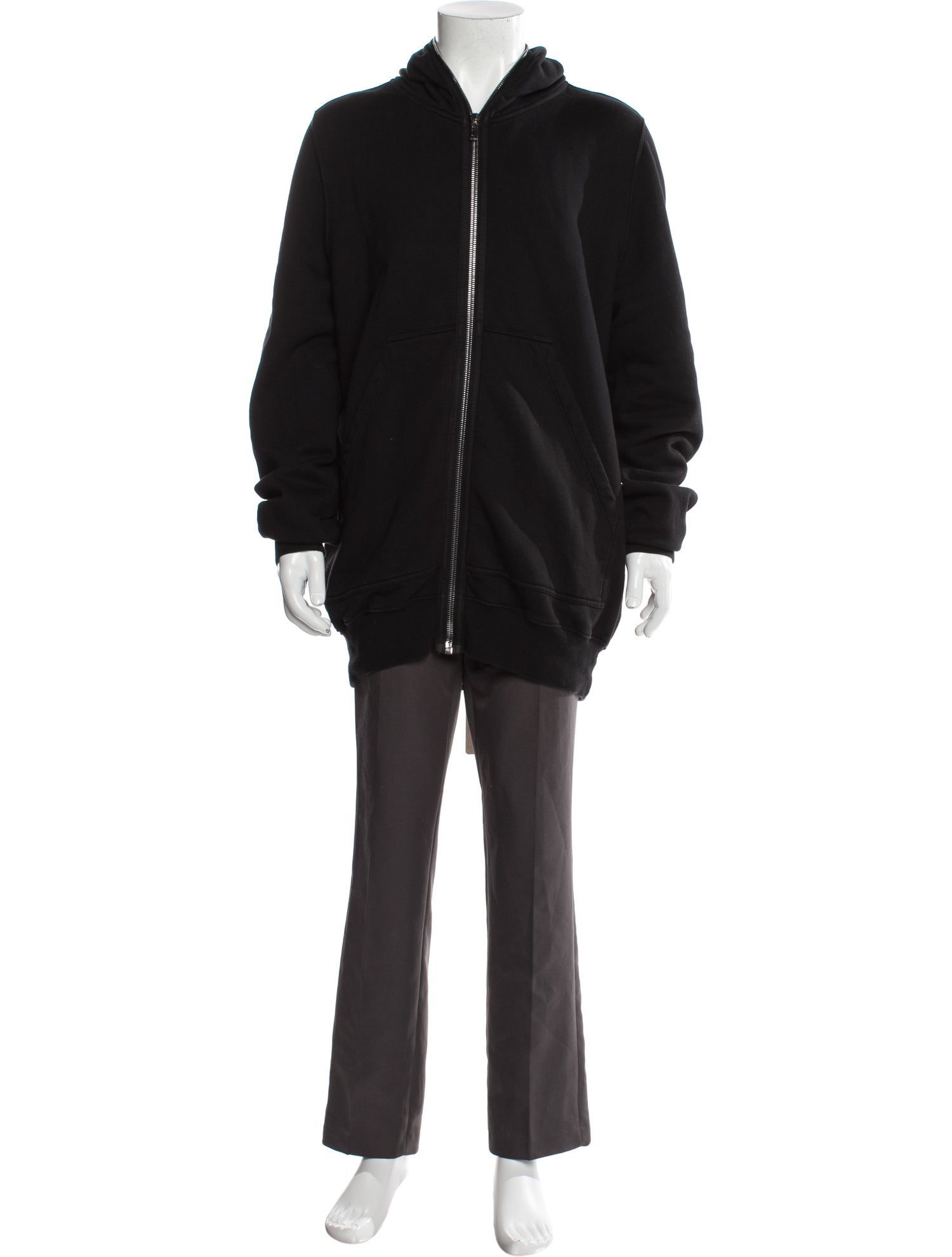 Rick Owens Crew Neck Long Sleeve Hoodie