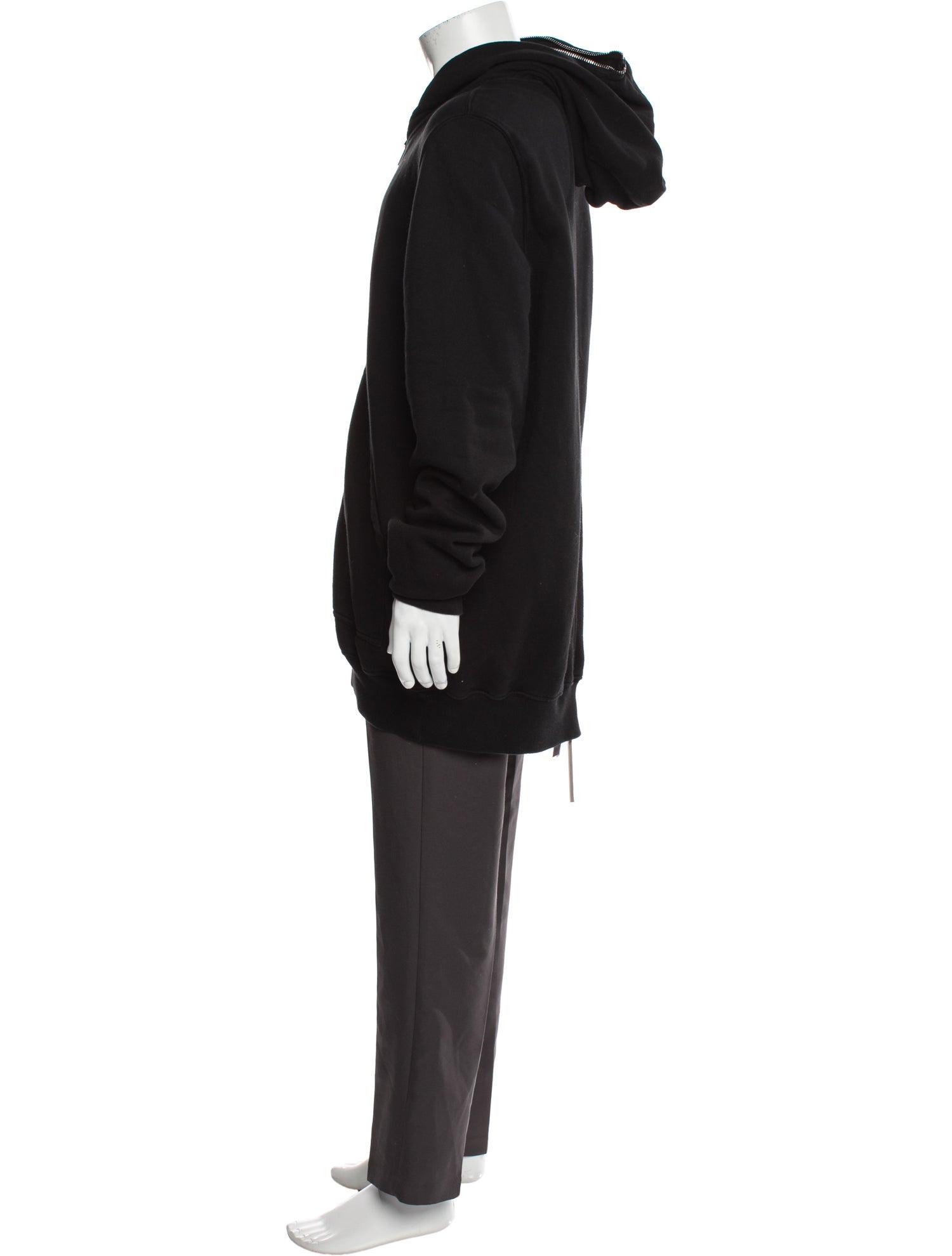 Rick Owens Crew Neck Long Sleeve Hoodie