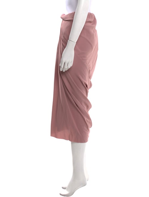 Rick Owens Raw-Edge Trim Midi Length Skirt