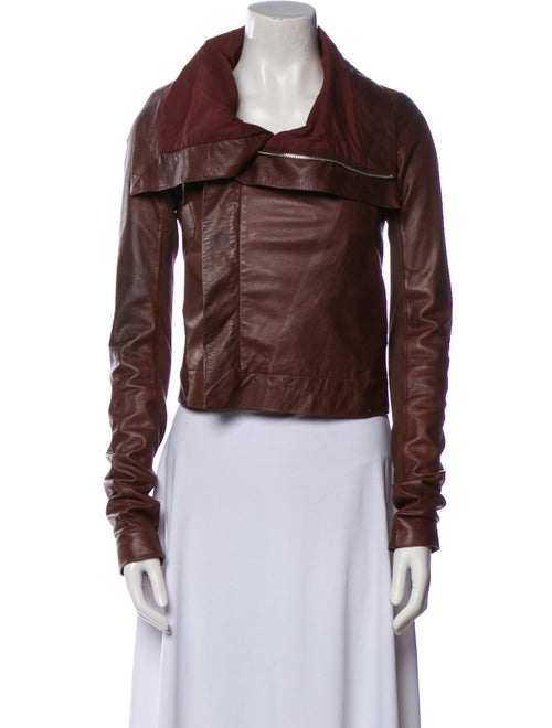 Rick Owens Leather Biker Jacket