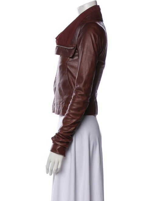 Rick Owens Leather Biker Jacket