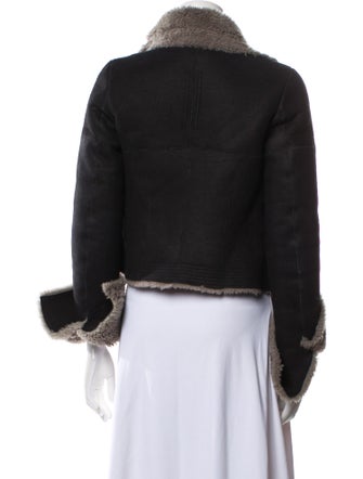 Rick Owens 2019 'Larry' Trucker Biker Fur Jacket