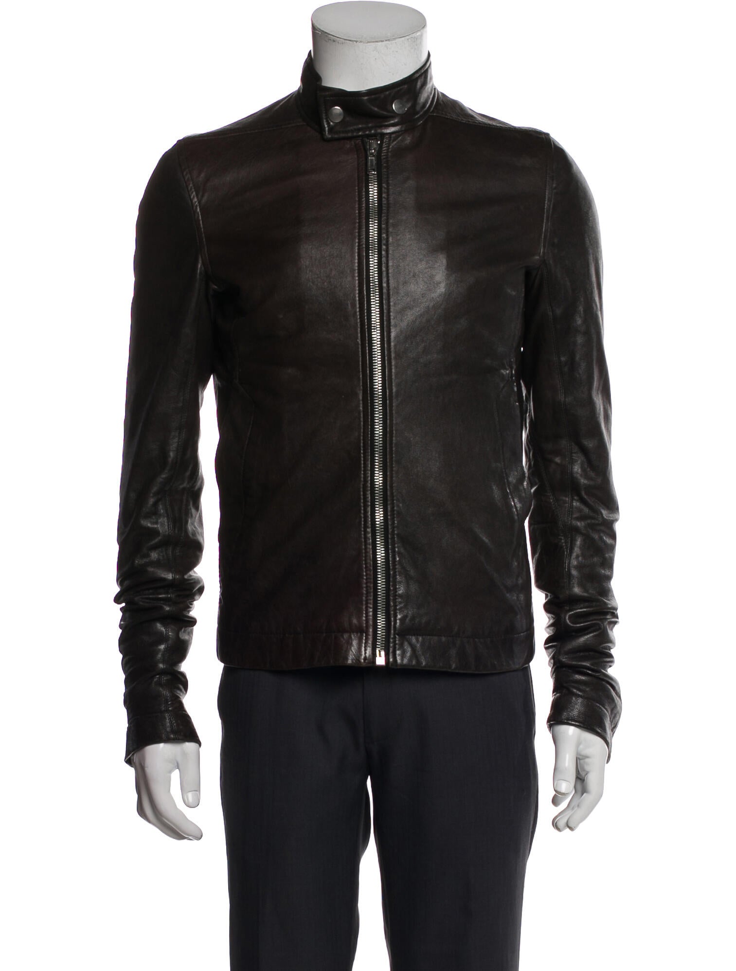 Rick Owens Lamb Leather Moto Jacket