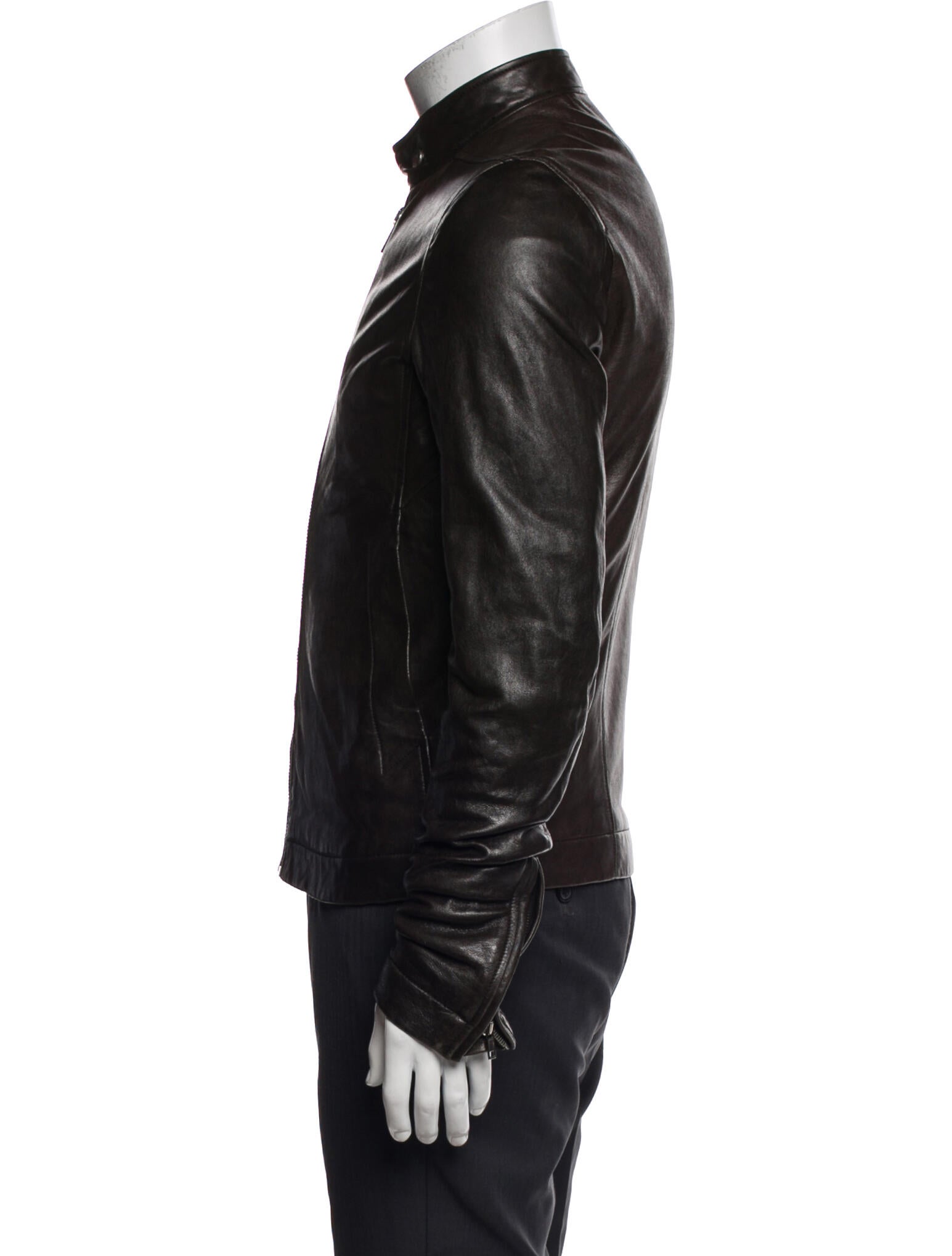 Rick Owens Lamb Leather Moto Jacket