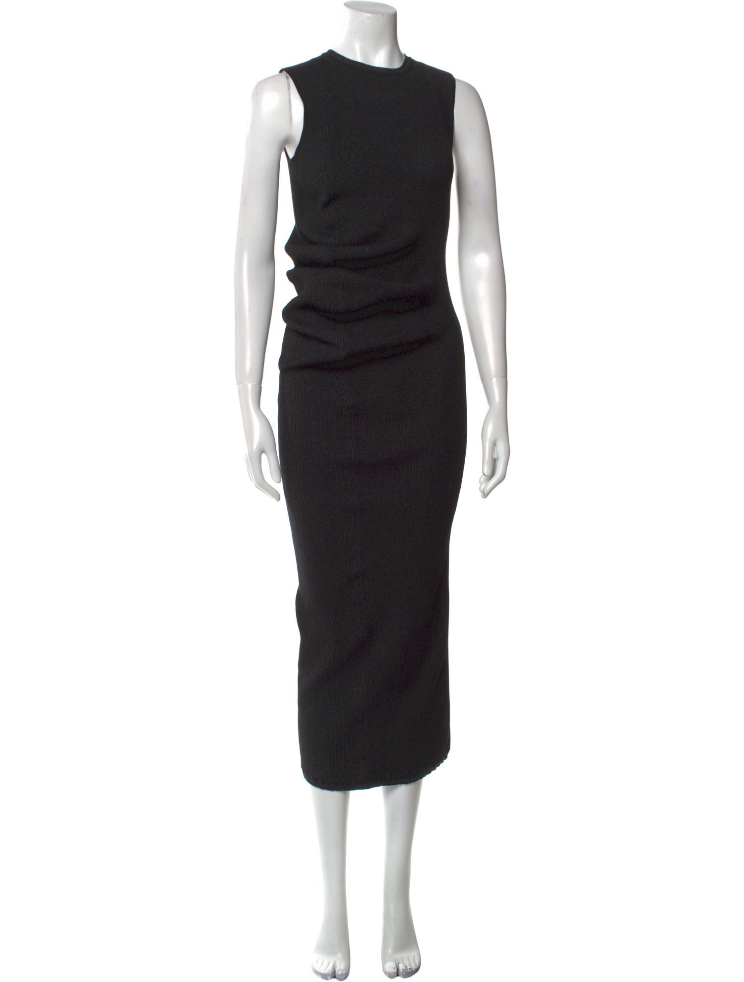 Rick Owens Crew Neck Long Dress