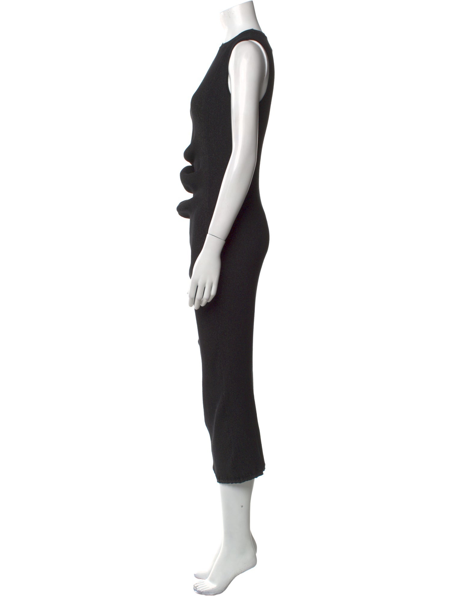 Rick Owens Crew Neck Long Dress