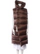 Rick Owens 2023 'Luxor' Hooded Gilet Down Coat
