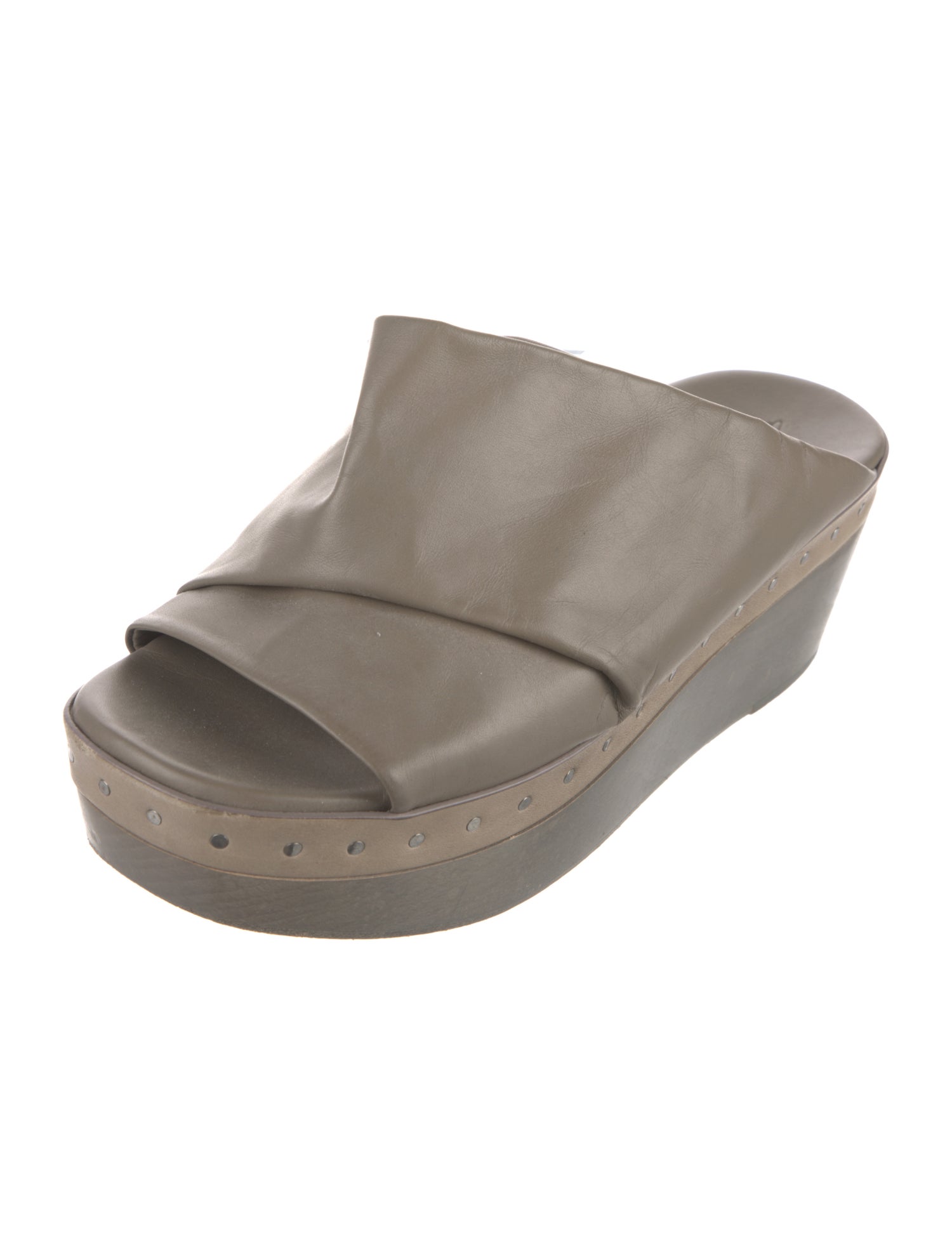 Rick Owens Leather Slides