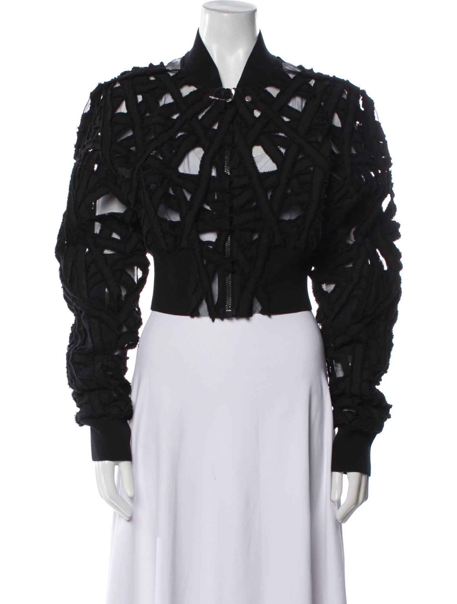 Rick Owens 2024 'Lido' Flight Cropped Jacket Bomber Jacket