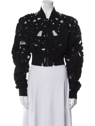 Rick Owens 2024 'Lido' Flight Cropped Jacket Bomber Jacket