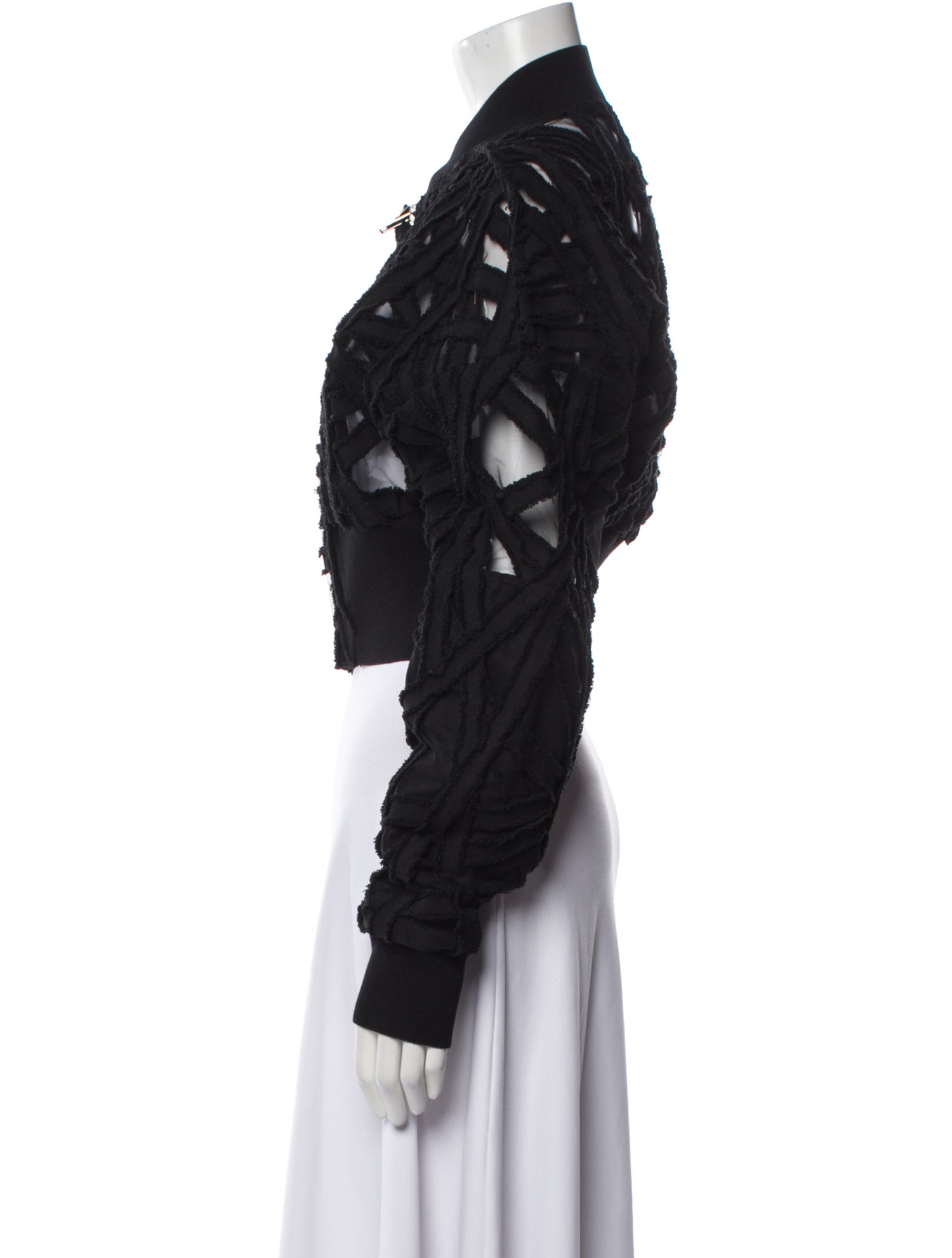 Rick Owens 2024 'Lido' Flight Cropped Jacket Bomber Jacket