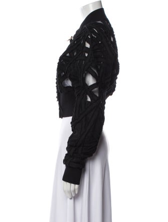 Rick Owens 2024 'Lido' Flight Cropped Jacket Bomber Jacket