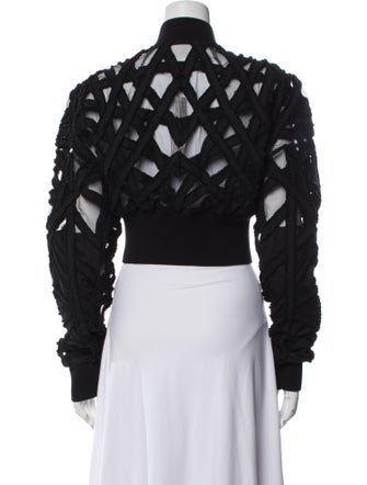 Rick Owens 2024 'Lido' Flight Cropped Jacket Bomber Jacket