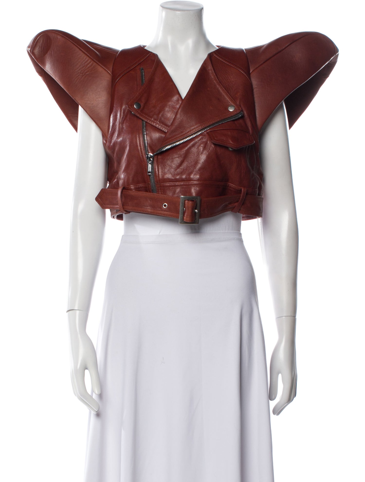 Rick Owens 2024 'Lido' Kunst Micro Biker Vest