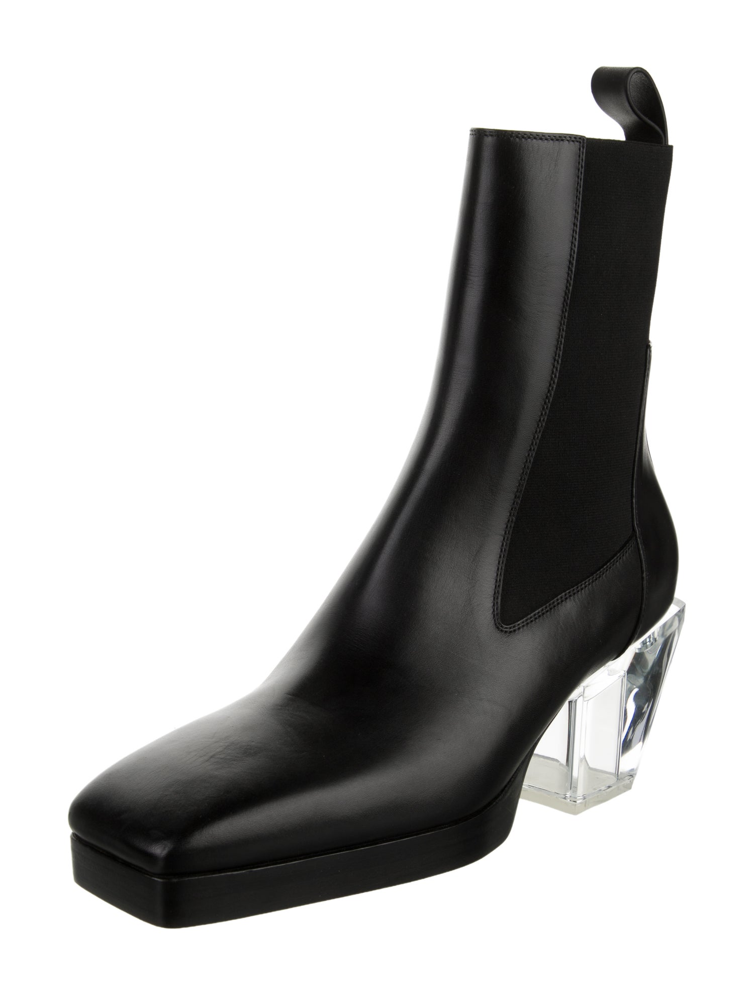 Rick Owens Leather Chelsea Boots