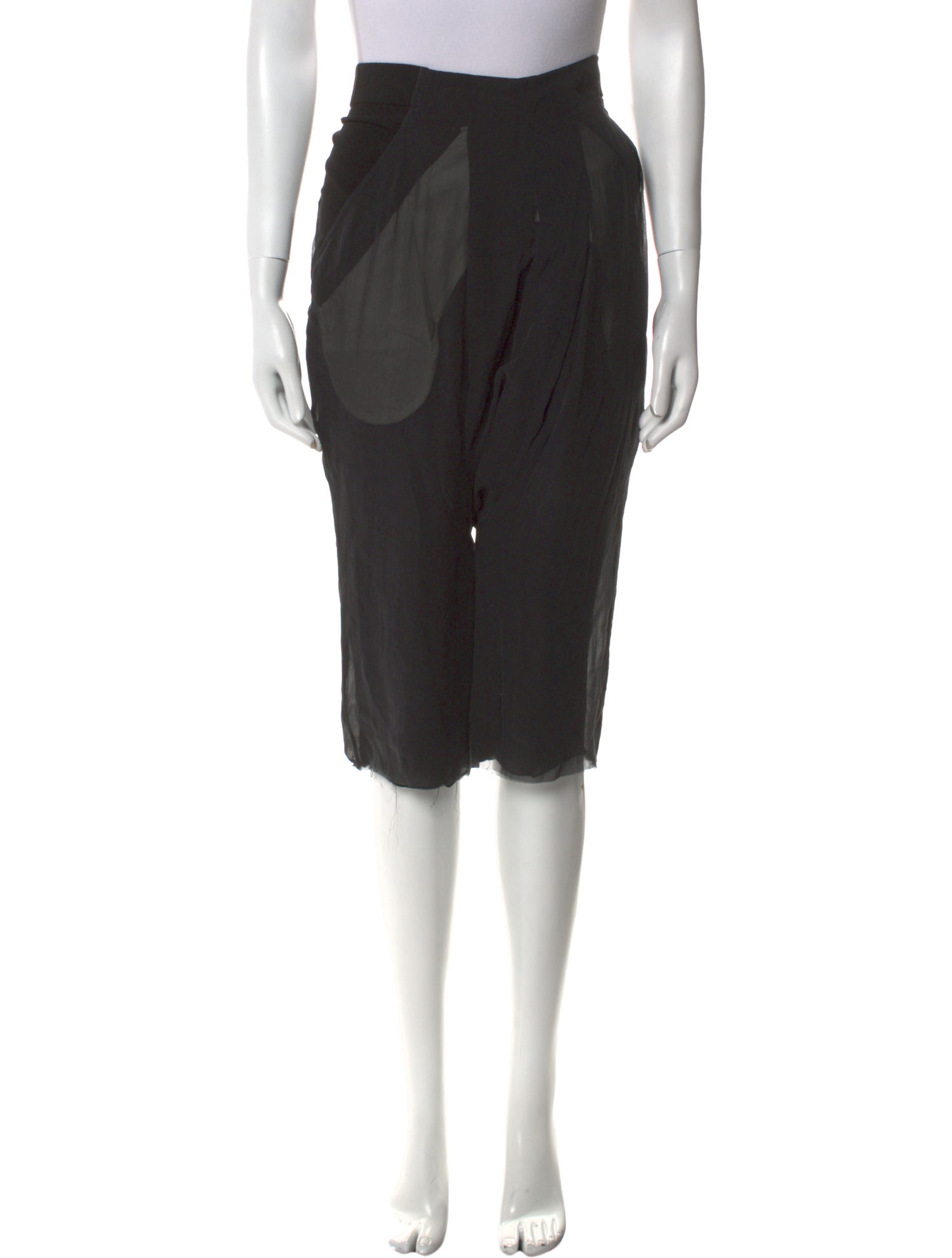 Rick Owens Silk Straight Leg Pants