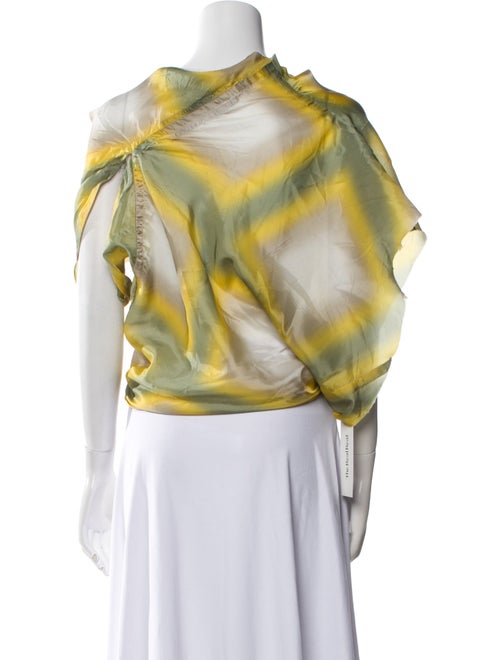 Rick Owens 2023 Tie-Dye Print Crop Top