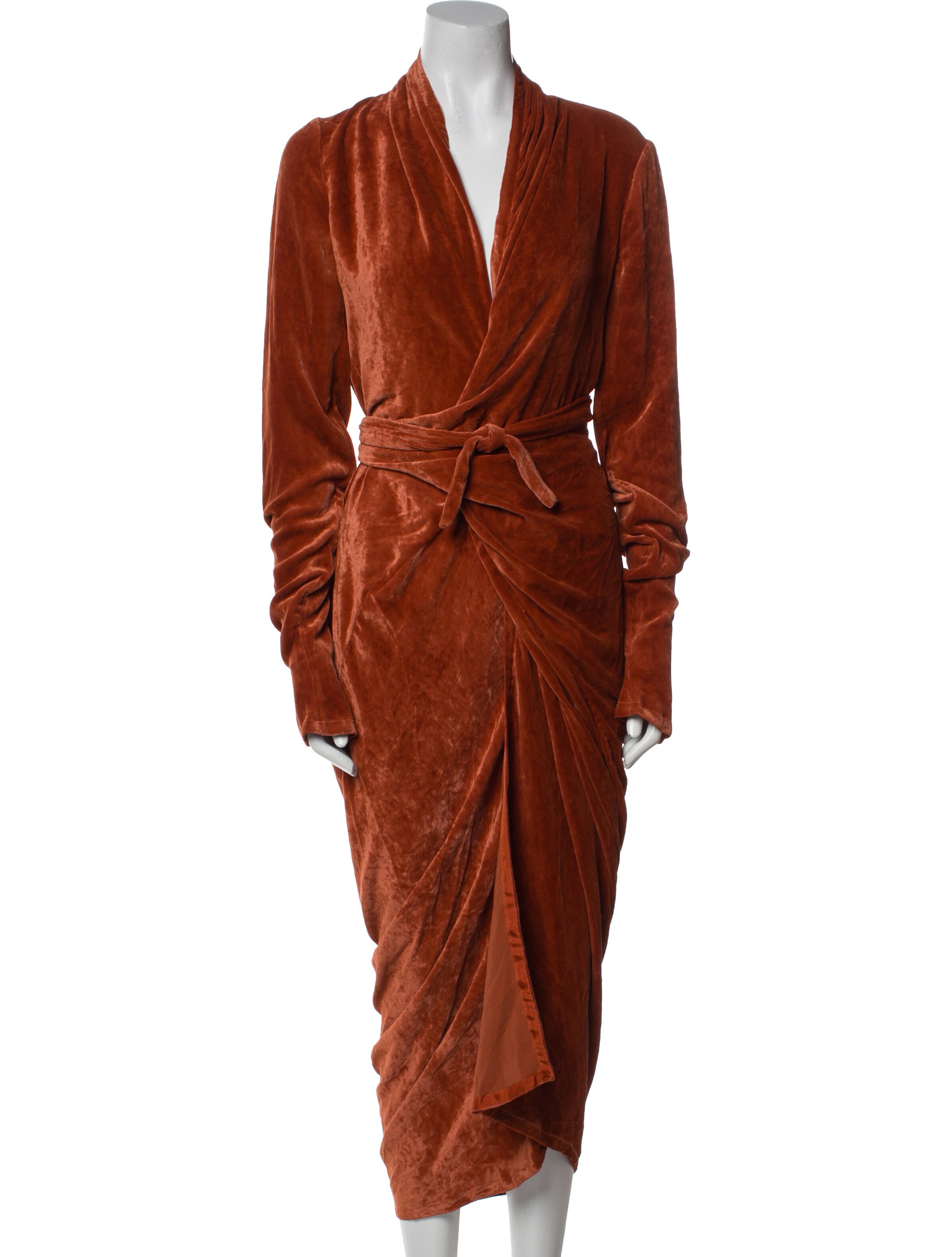 Rick Owens Cowl Neck Long Dress