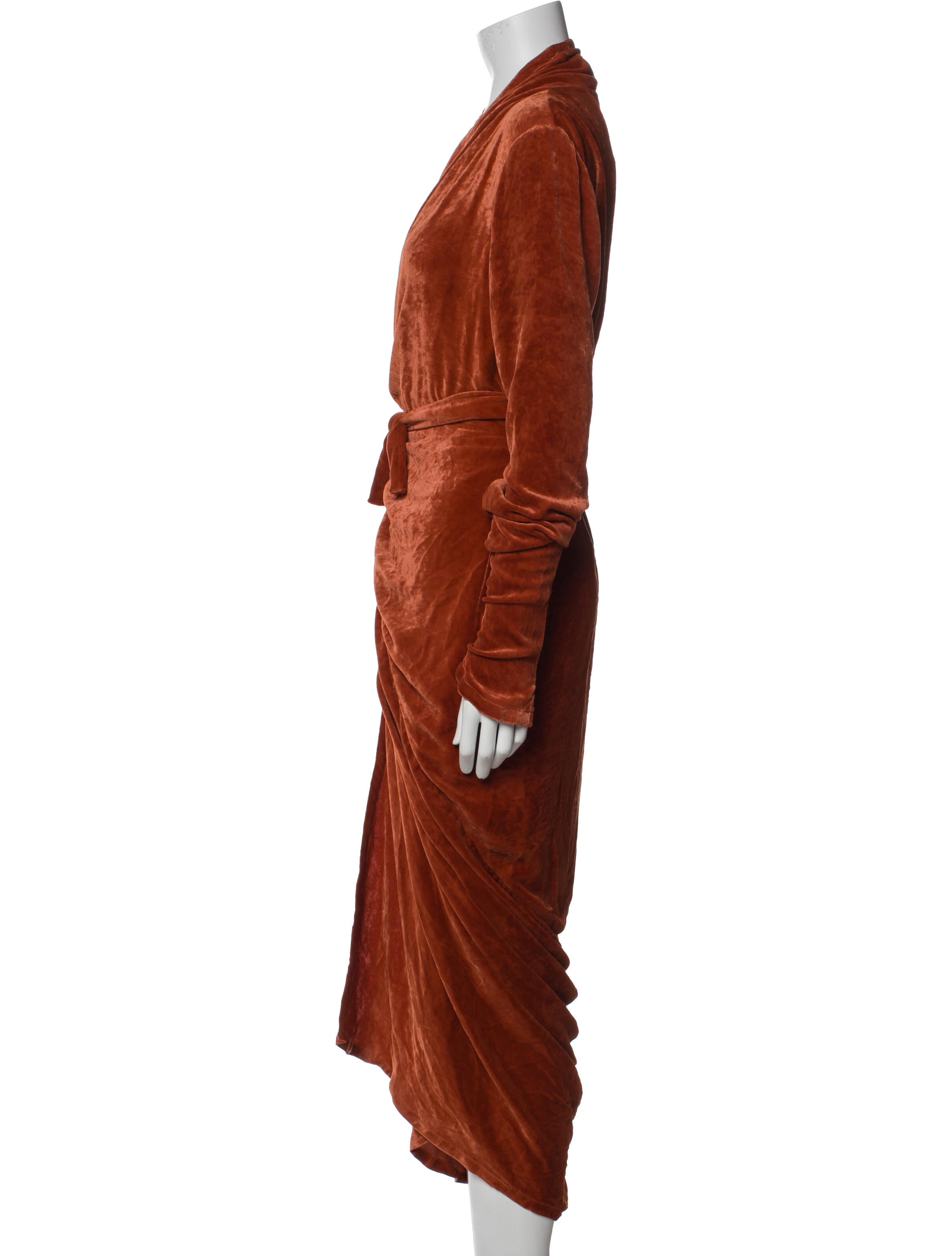 Rick Owens Cowl Neck Long Dress