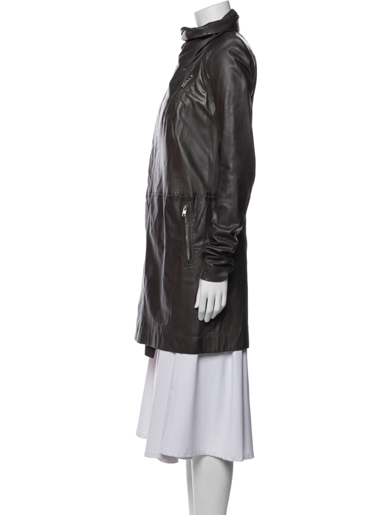 Rick Owens Lamb Leather Coat