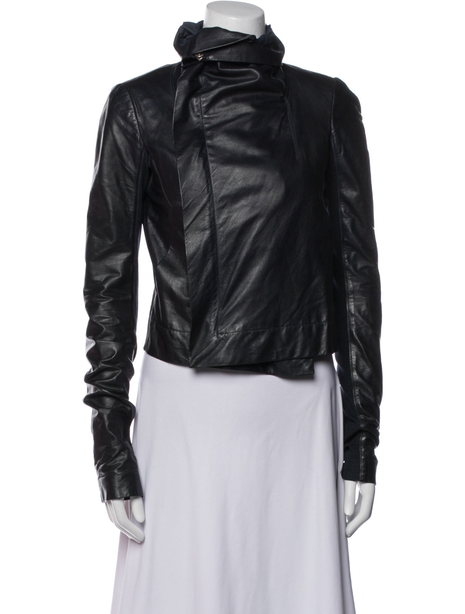 Rick Owens Leather Biker Jacket