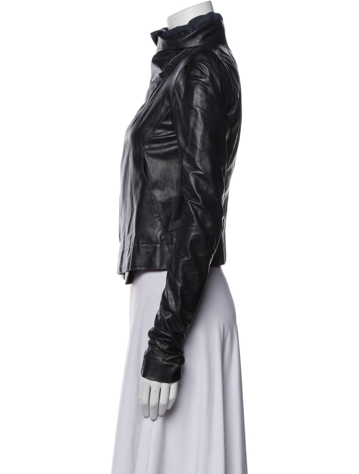 Rick Owens Leather Biker Jacket