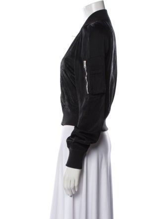 Rick Owens 2016 'Cyclops' Cropped Flight Bomber Bomber Jacket