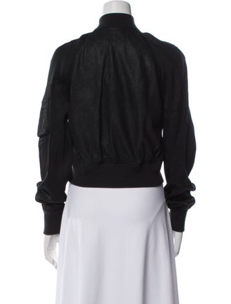 Rick Owens 2016 'Cyclops' Cropped Flight Bomber Bomber Jacket