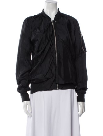 Rick Owens 2016 'Cyclops' Ripple Flight Jacket Bomber Jacket