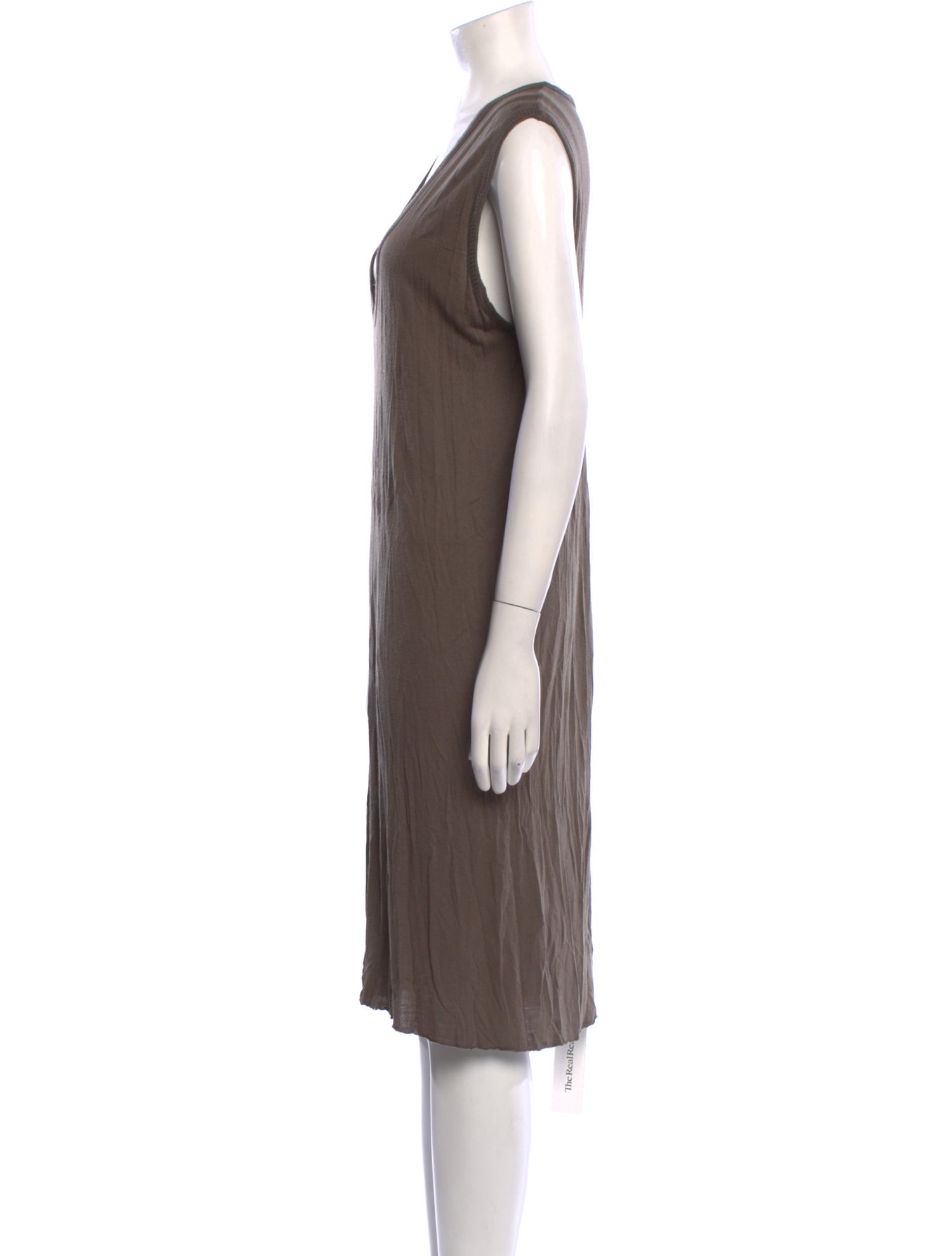 Rick Owens V-Neck Knee-Length Dress