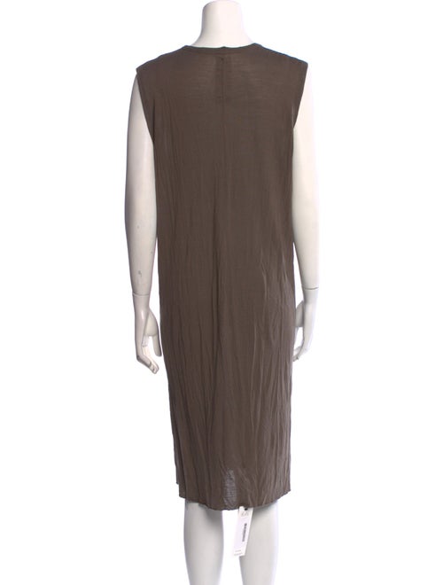 Rick Owens V-Neck Knee-Length Dress