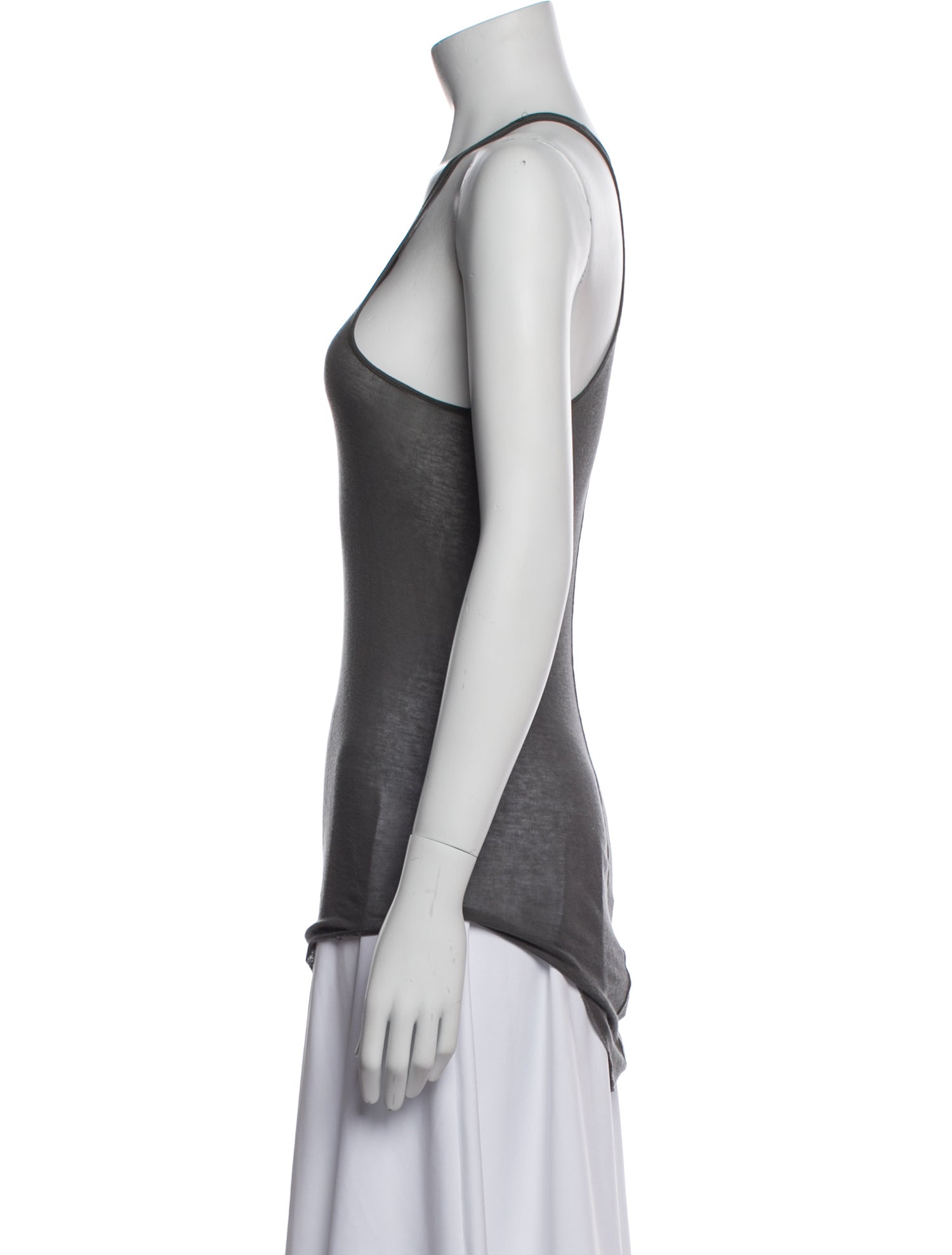 Rick Owens Scoop Neck Sleeveless Top