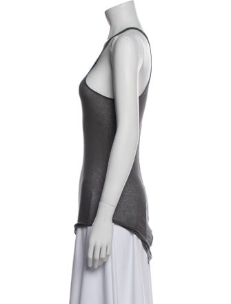 Rick Owens Scoop Neck Sleeveless Top