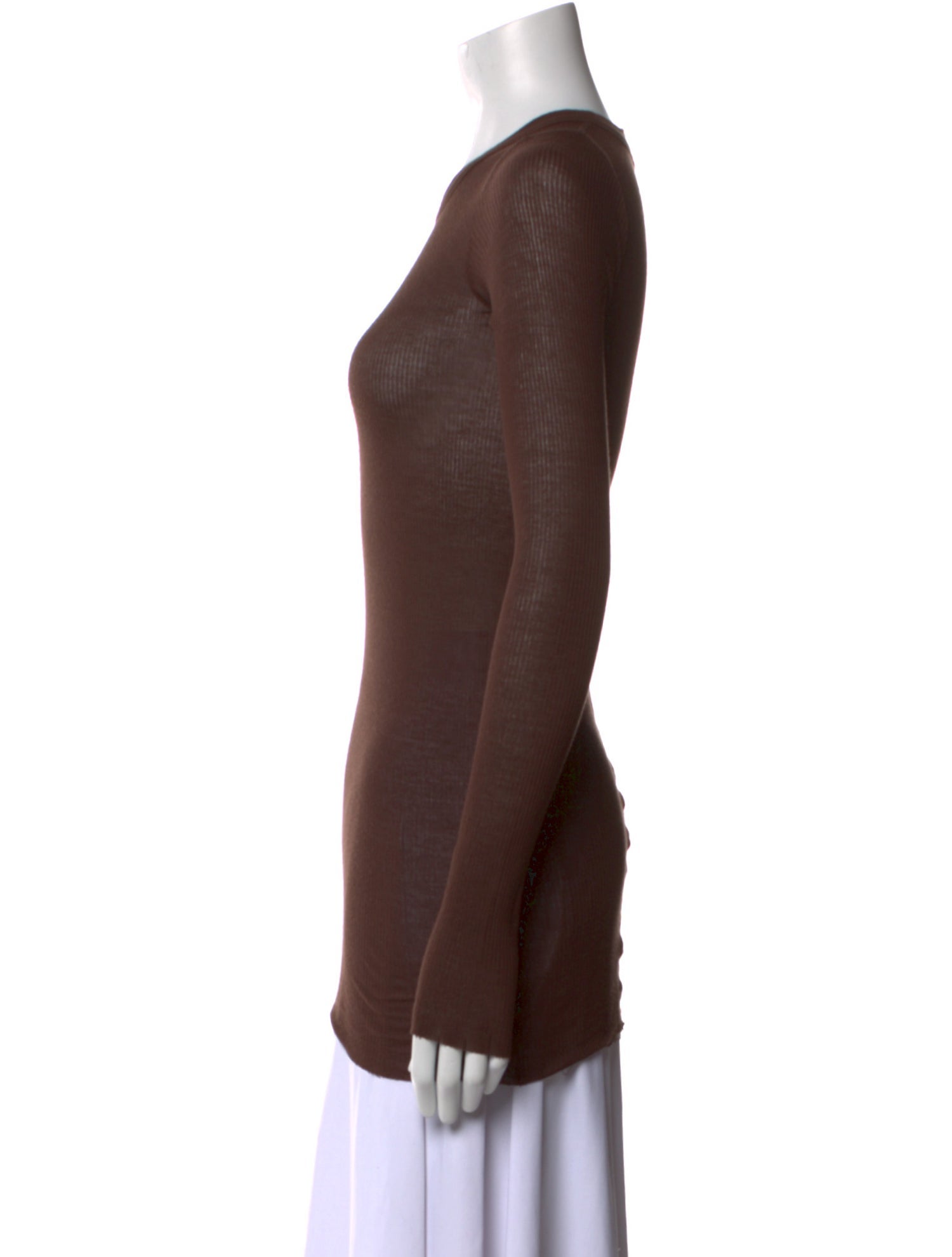 Rick Owens Crew Neck Long Sleeve T-Shirt