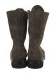 Rick Owens Suede Combat Boots