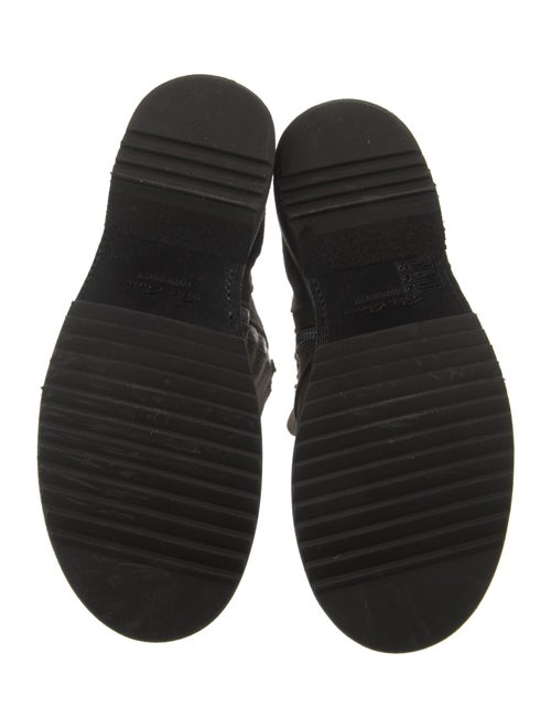 Rick Owens Suede Combat Boots