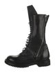 Rick Owens Leather Combat Boots
