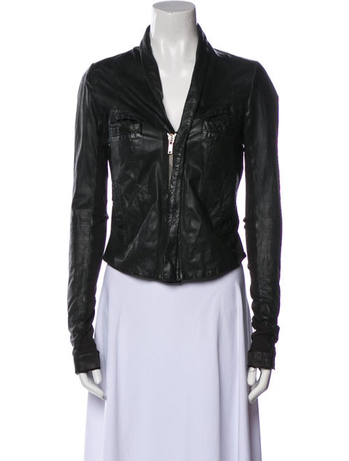 Rick Owens Leather Biker Jacket