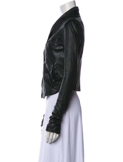 Rick Owens Leather Biker Jacket