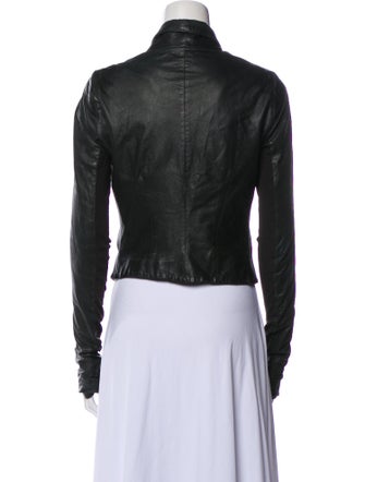 Rick Owens Leather Biker Jacket