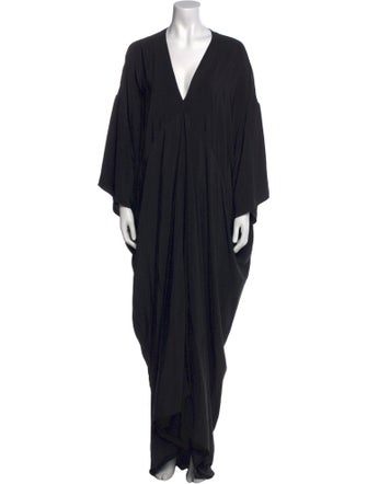 Rick Owens V-Neck Long Dress