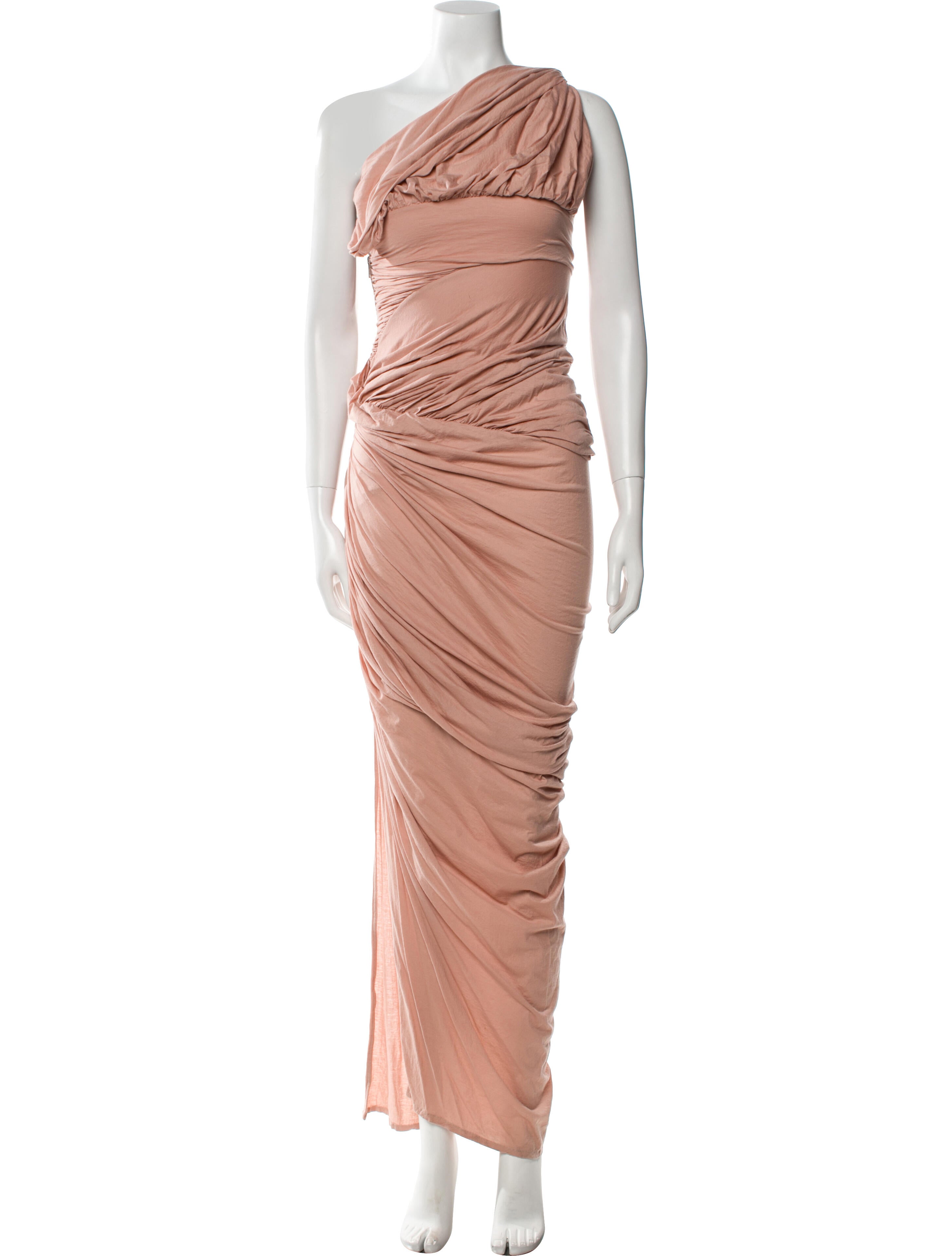 Rick Owens One-Shoulder Long Dress
